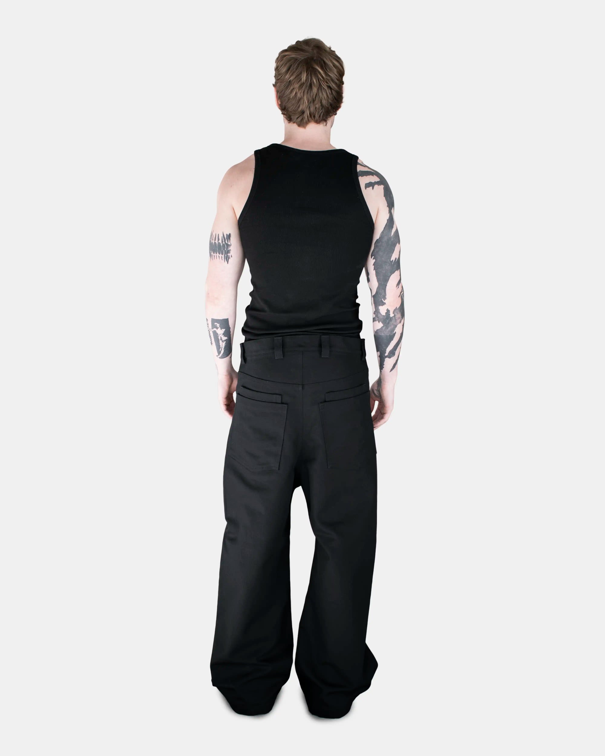 BLACK WIDE PANTS