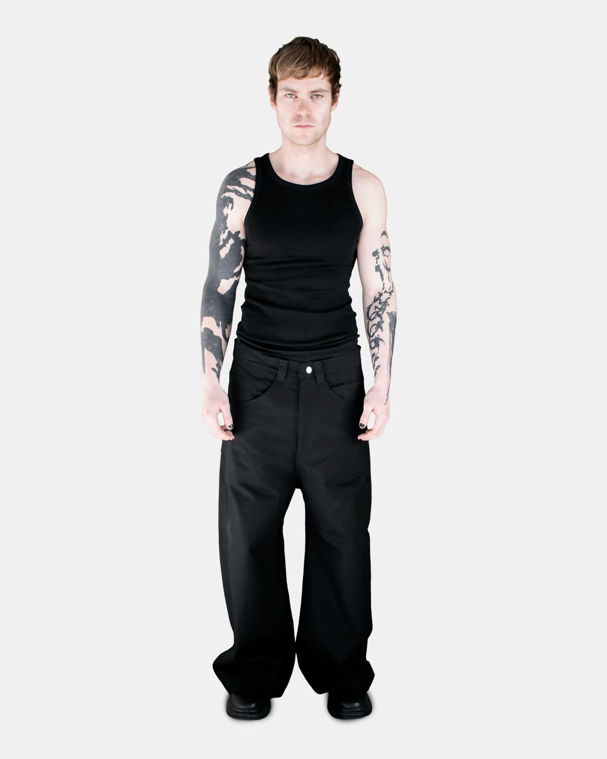 BLACK WIDE PANTS