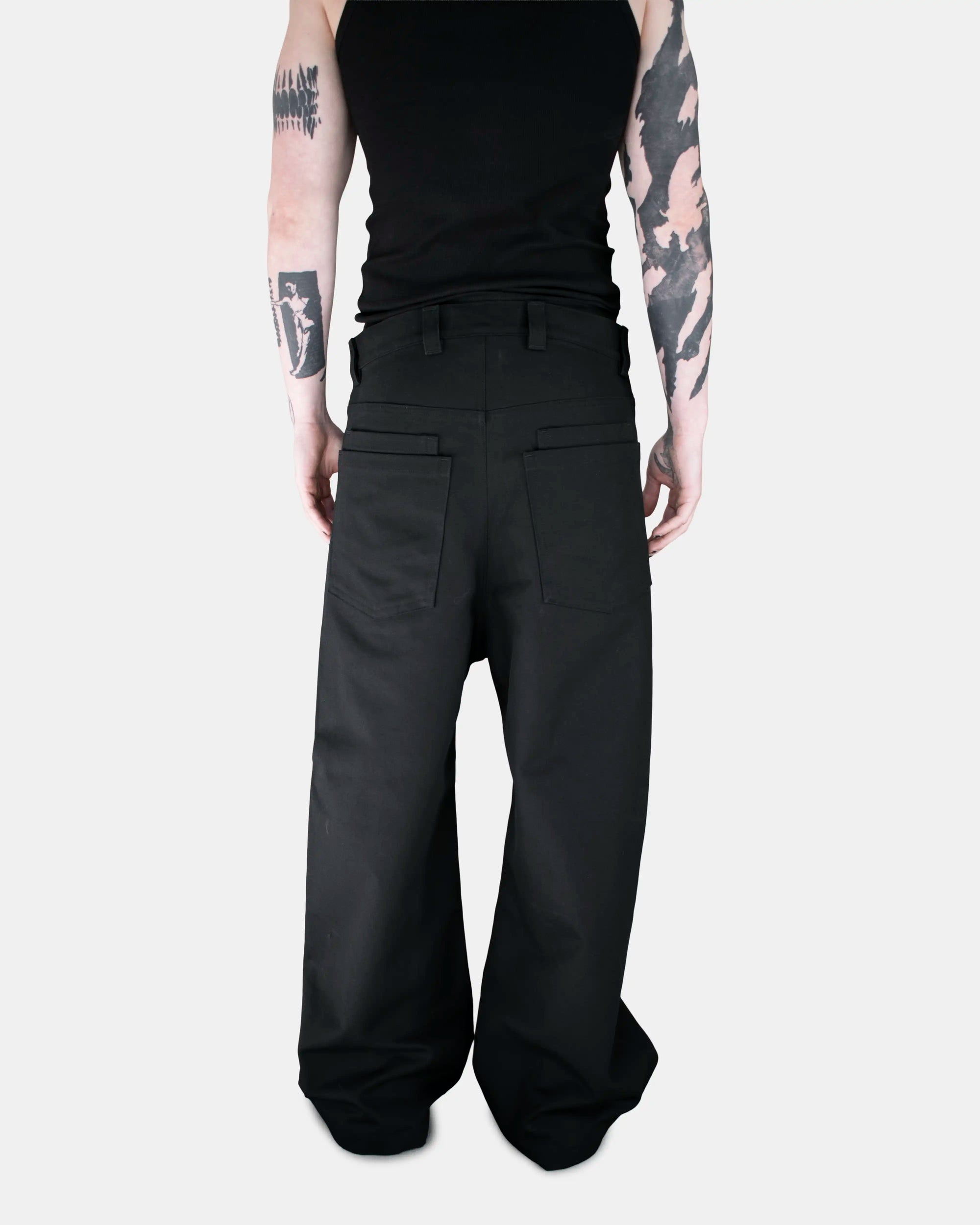BLACK WIDE PANTS