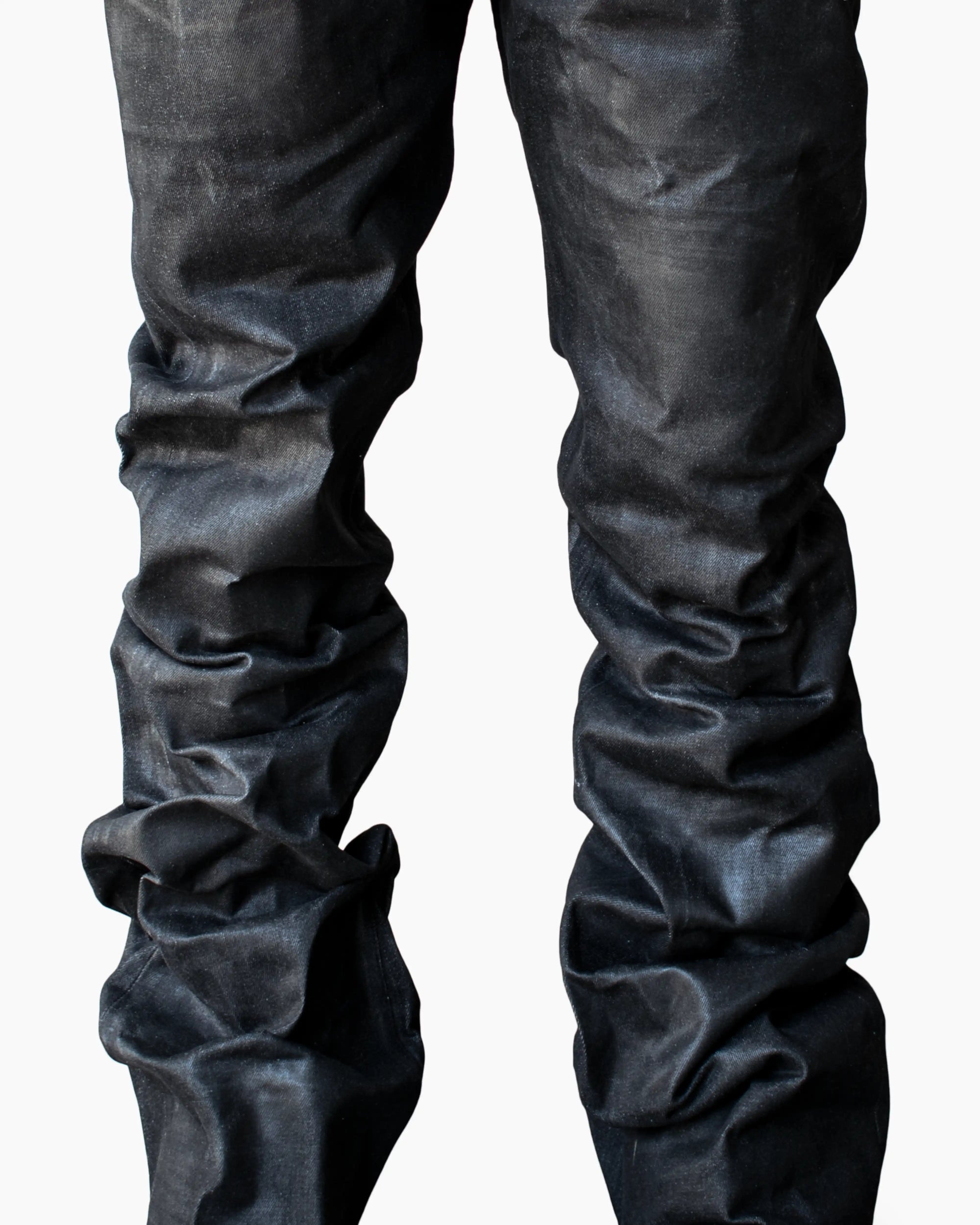 WAXED STACKED JEANS