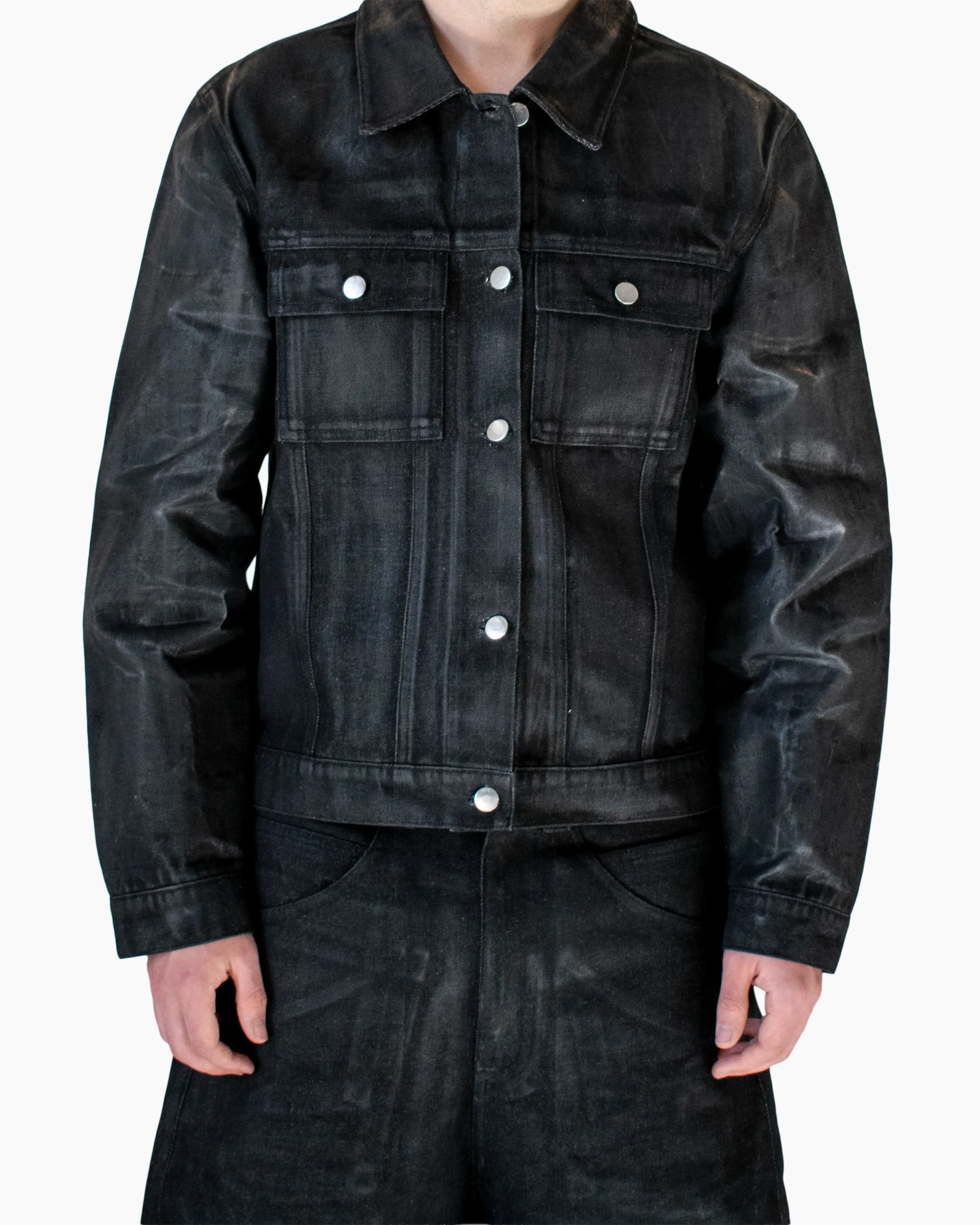 WAXED DENIM JACKET